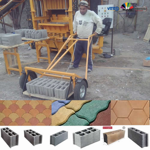 Machine brique en béton occasion, Ventes machines de brique en béton, Unité de production des briques en béton, Pondeuse brique en béton, Machine de fabrication de brique en béton semi-automatique